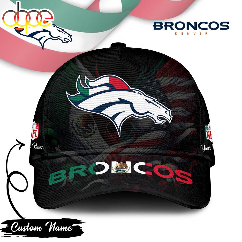 Custom Name Denver Broncos NFL Mexican Classic Baseball Cap