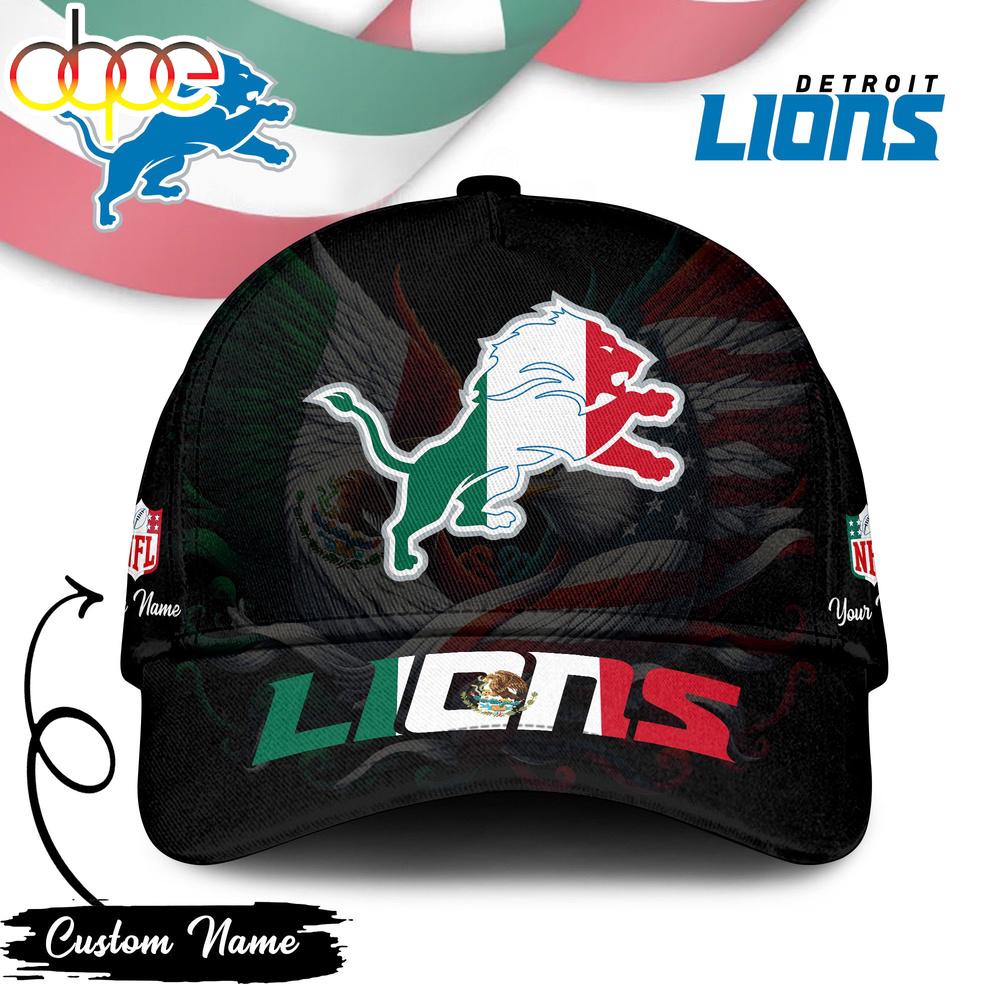 Custom Name Detroit Lions NFL Mexican Classic Baseball Cap