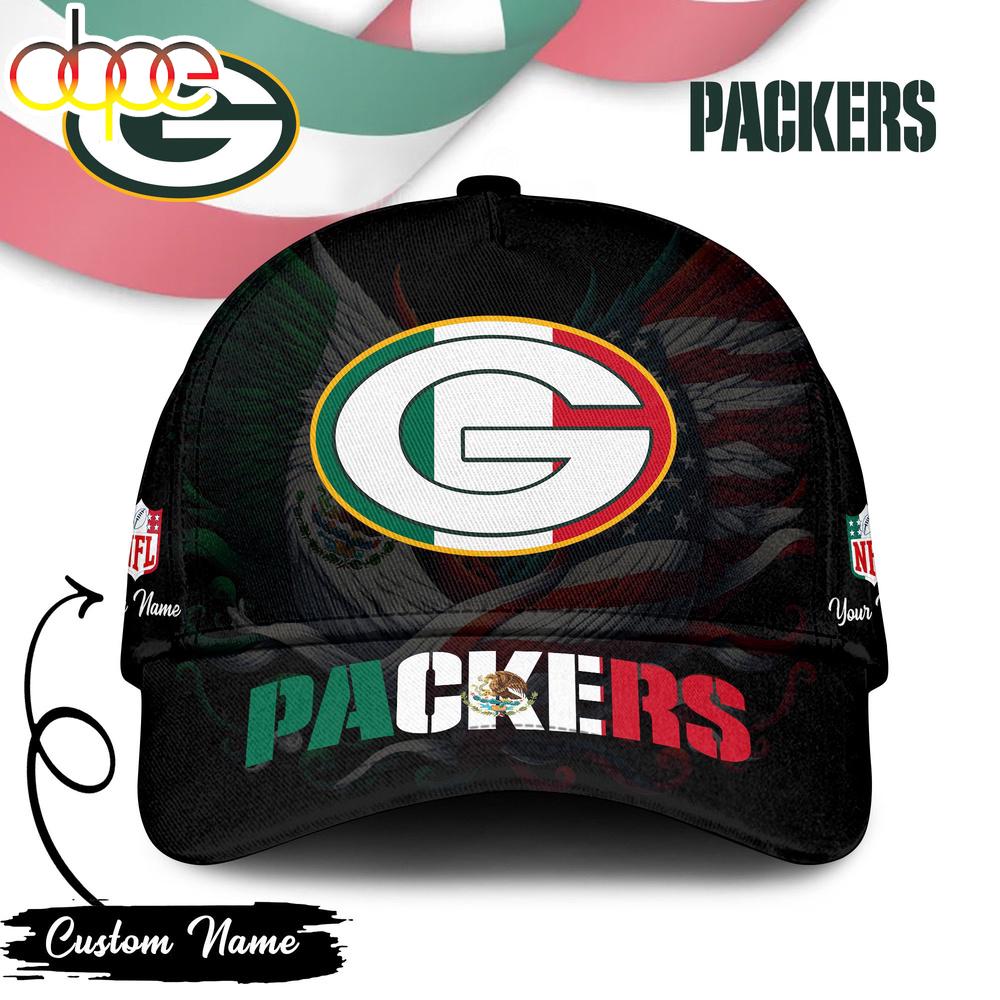 Custom Name Green Bay Packers NFL Mexican Classic Baseball Cap