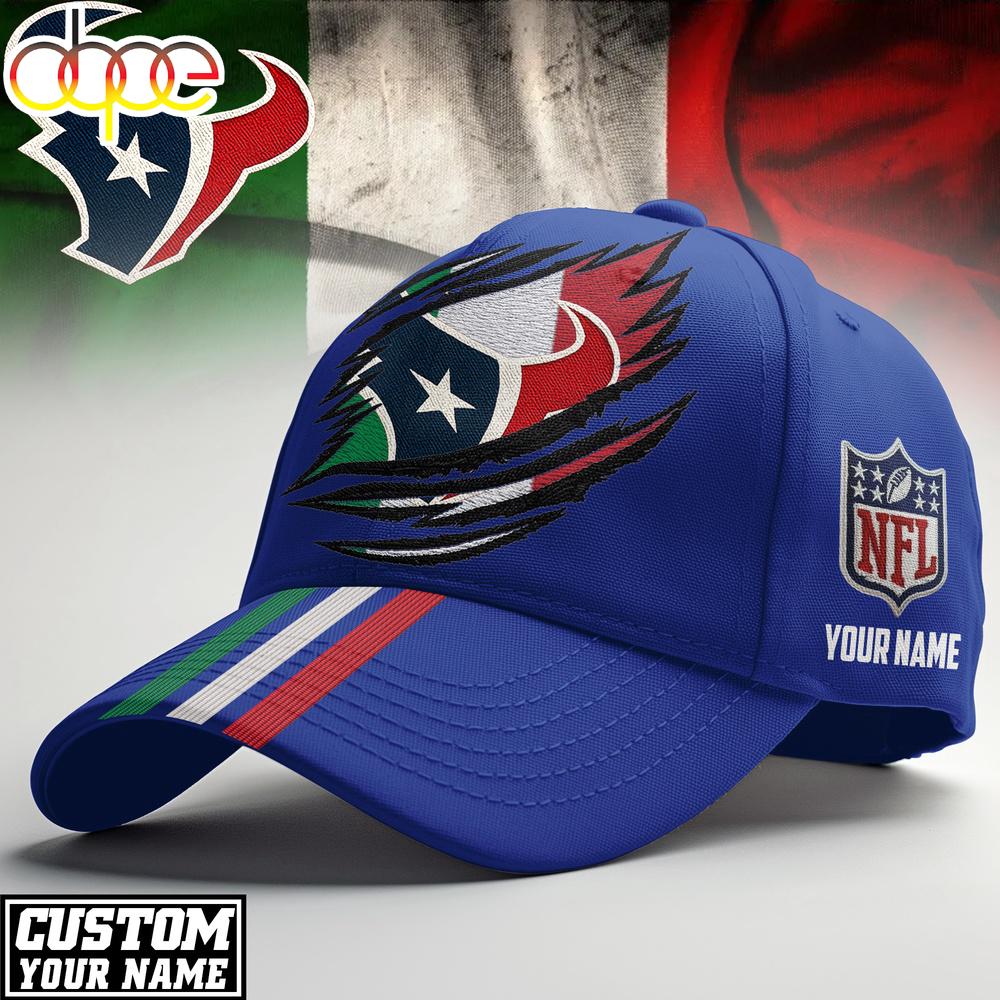 Custom Name Houston Texans NFL Italy Classic Cap