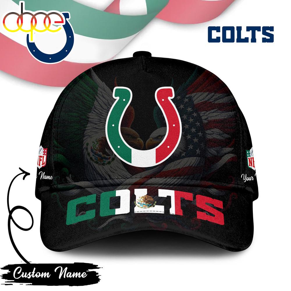Custom Name Indianapolis Colts NFL Mexican Classic Baseball Cap