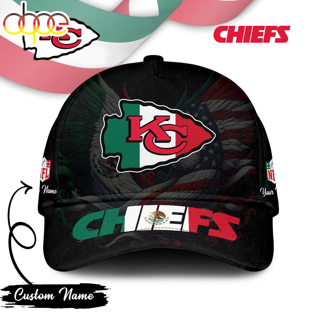 Custom Name Kansas City Chiefs NFL Mexican Classic Baseball Cap
