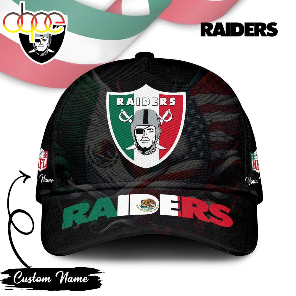 Custom Name Las Vegas Raiders NFL Mexican Classic Baseball Cap