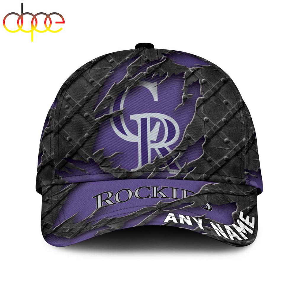 Custom Name MLB Colorado Rockies Classic Baseball Cap