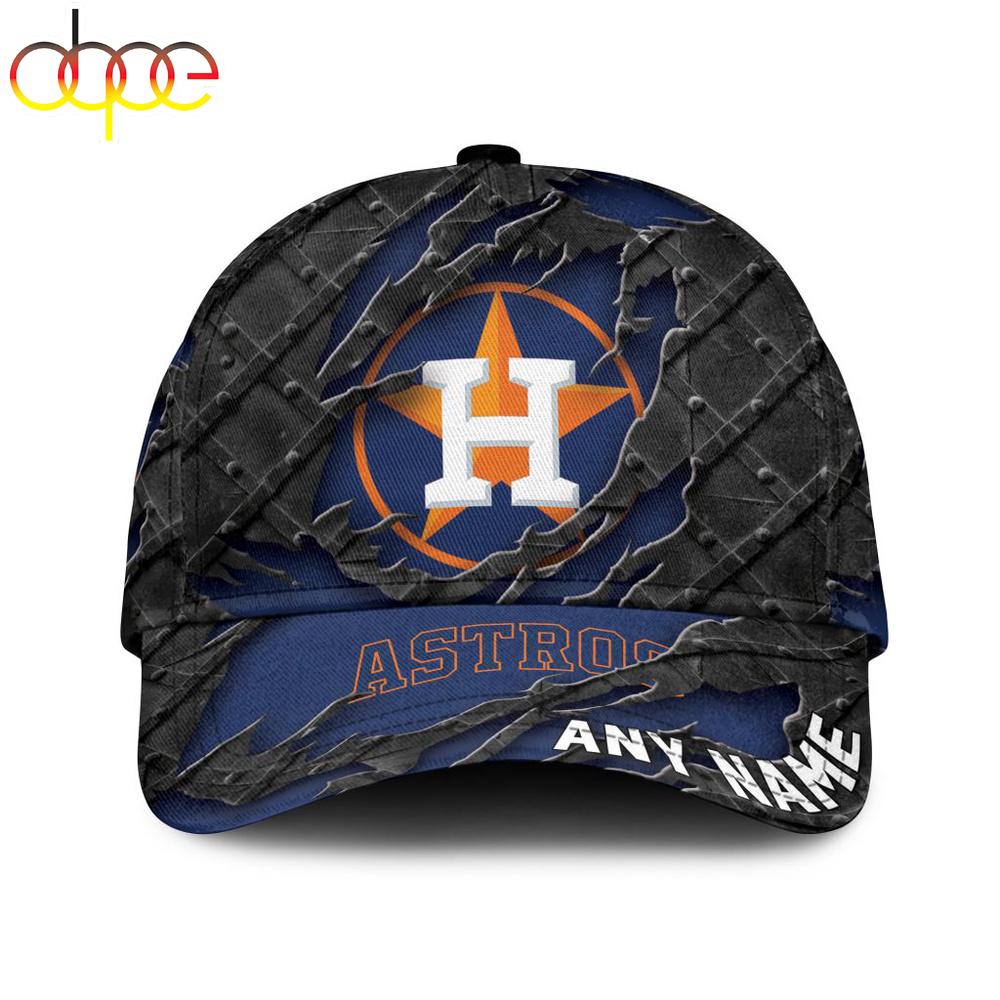 Custom Name MLB Houston Astros Classic Baseball Cap