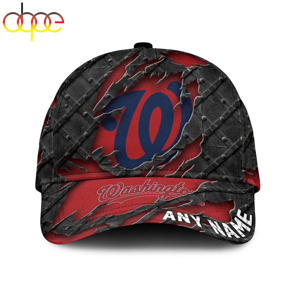Custom Name MLB Washington Nationals Classic Baseball Cap