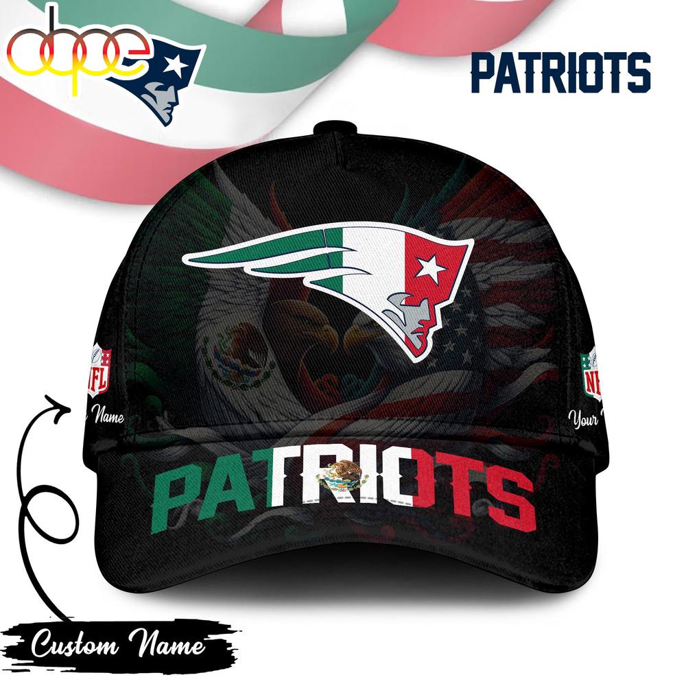 Custom Name New England Patriots NFL Mexican Classic Baseball Cap