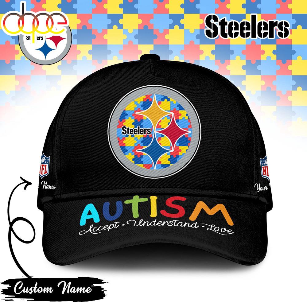 Custom Name Pittsburgh Steelers NFL Autism Classic Baseball Cap