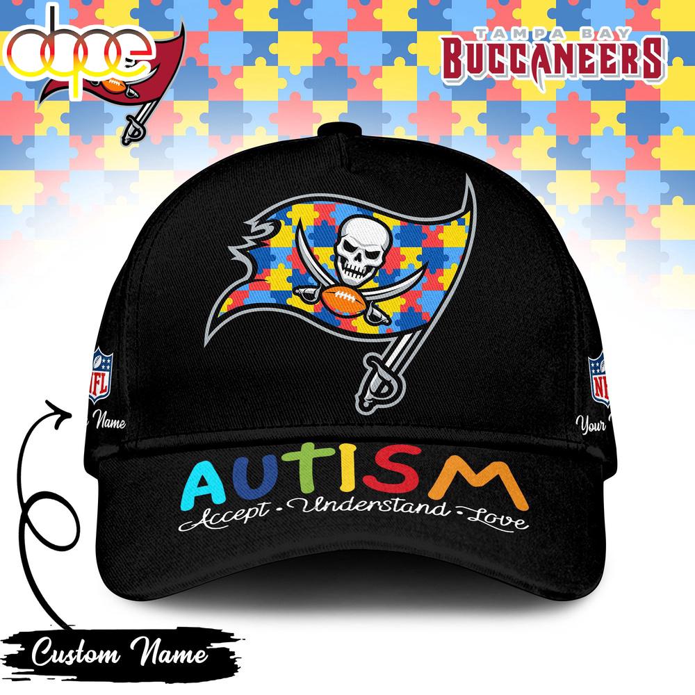 Custom Name Tampa Bay Buccaneers NFL Autism Classic Baseball Cap