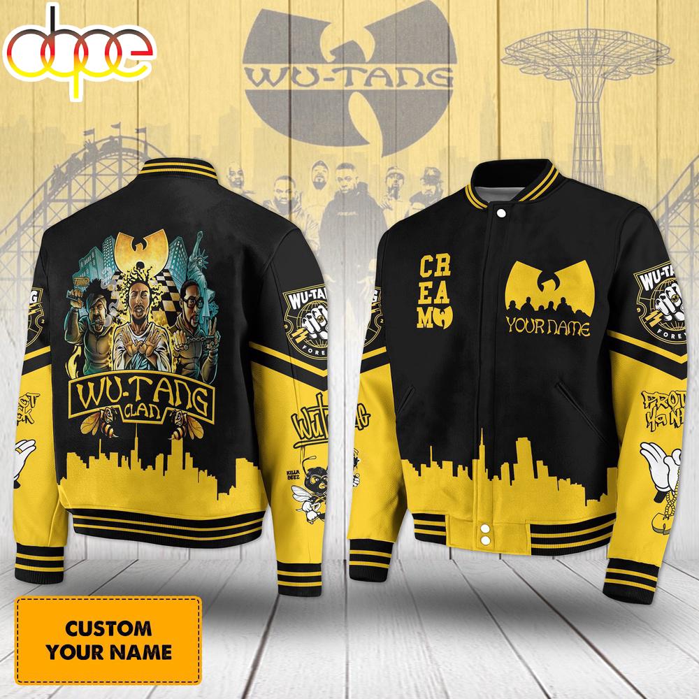 Custom Name Wu-Tang Clan Band Music Baseball Jacket