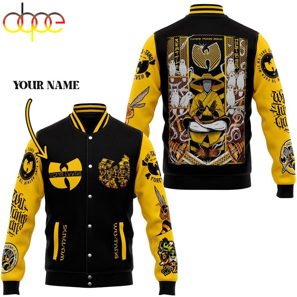Custom Name Wu-Tang Clan Music Hip Hop Baseball Jacket