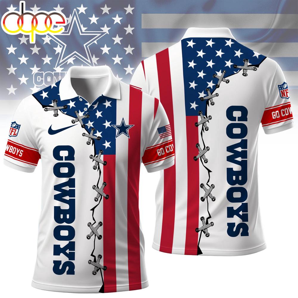 Dallas Cowboys NFL Freedom American Polo Shirt For Fans
