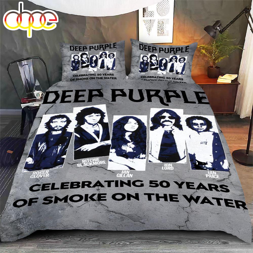 Deep Purple Bedding Set Christmas For Fans  Gift For Christmas