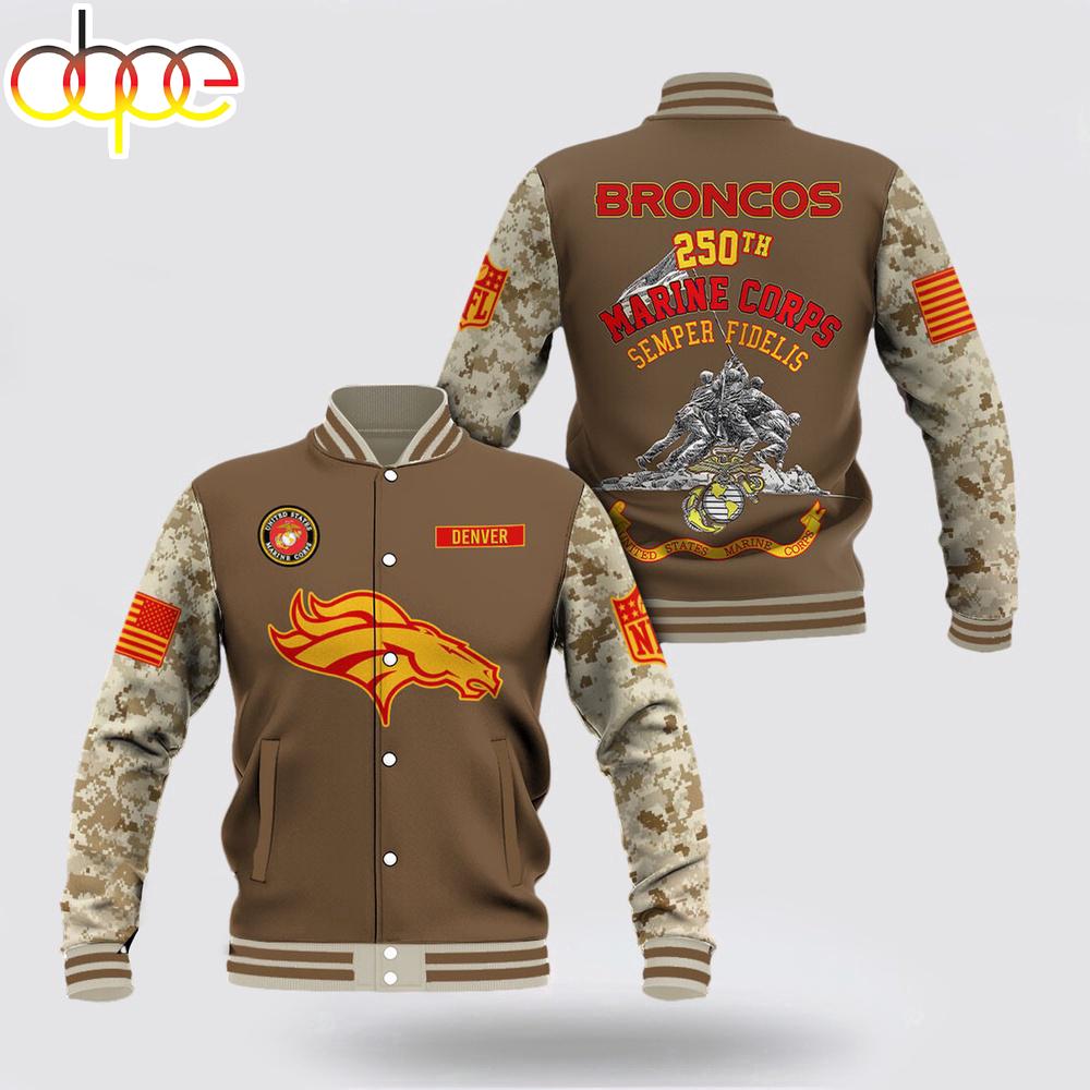 Denver Broncos x US Marine Corps Baseball Jacket