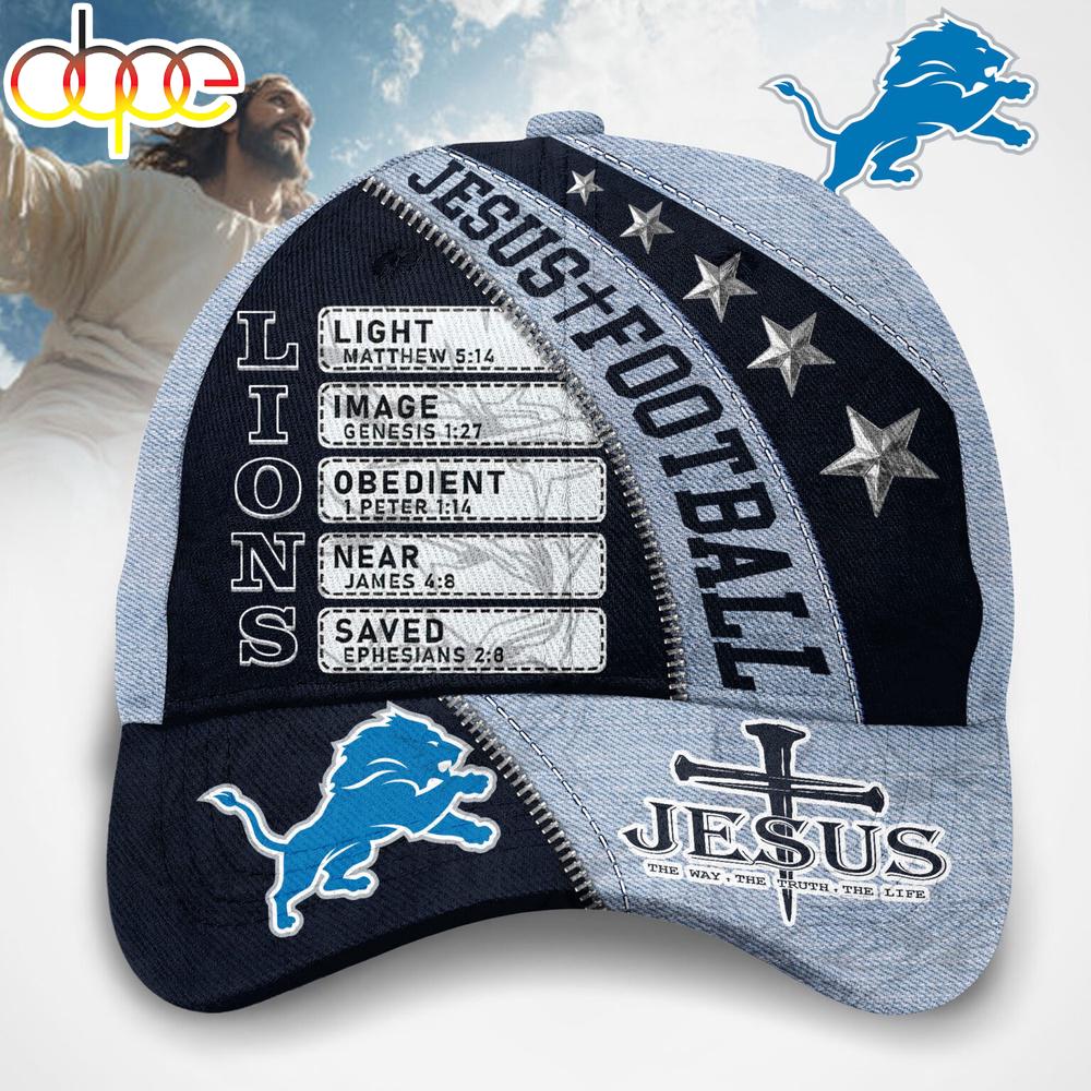 Detroit Lions Jesus The Way The Truth The Life Baseball Cap