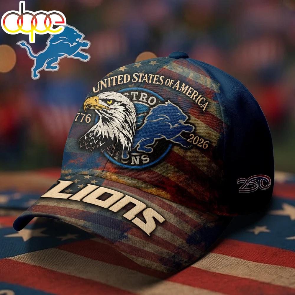 Detroit Lions Premium NFL 250th anniversary of America Cap
