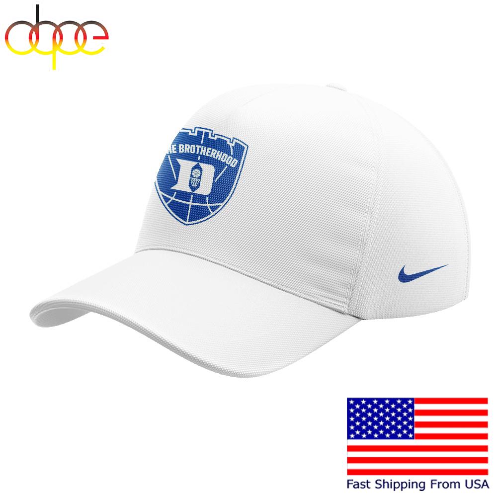 Duke Blue Devils Men's Basketball The Brotherhood White Baseball Cap