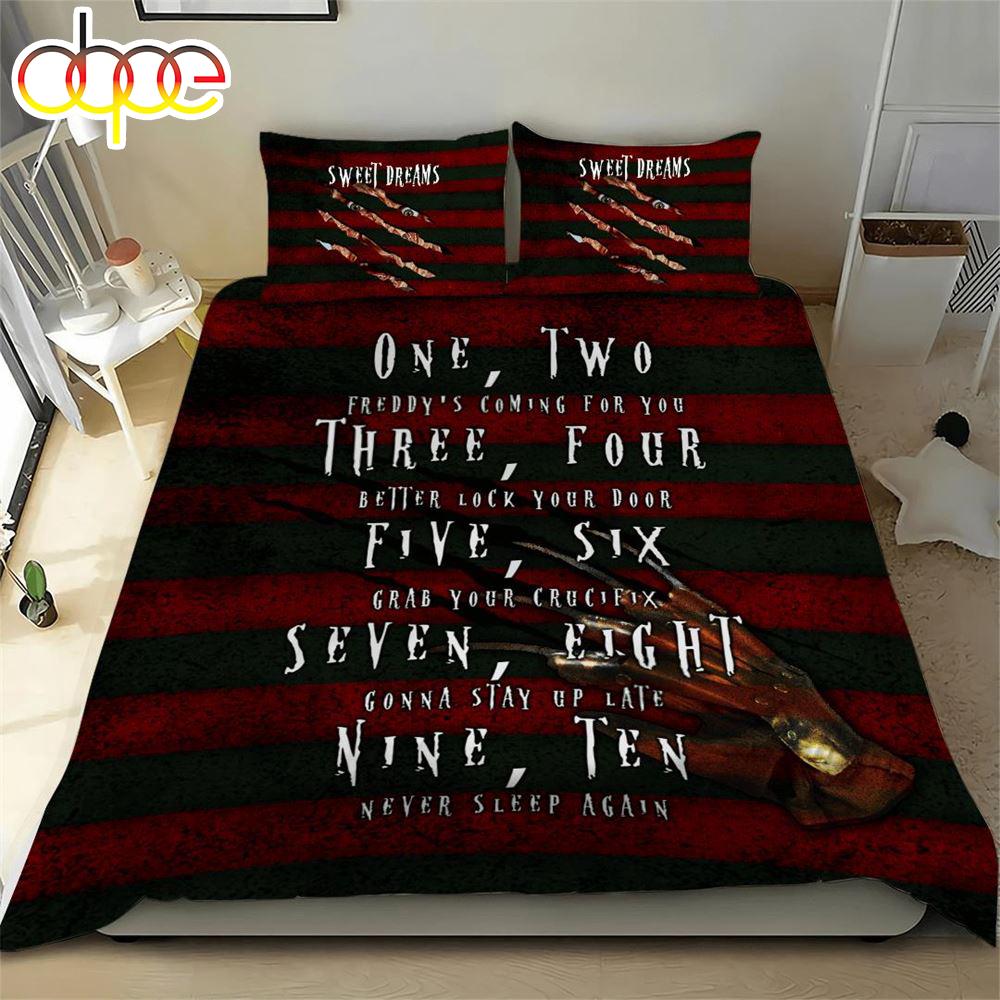 Freddy Krueger Bedding Set Christmas For Fans  Gift For Christmas