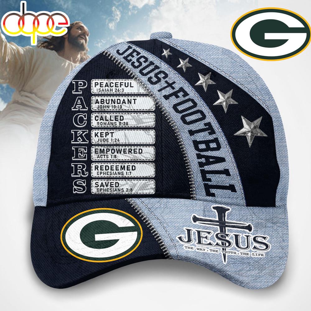 Green Bay Packers Jesus The Way The Truth The Life Baseball Cap