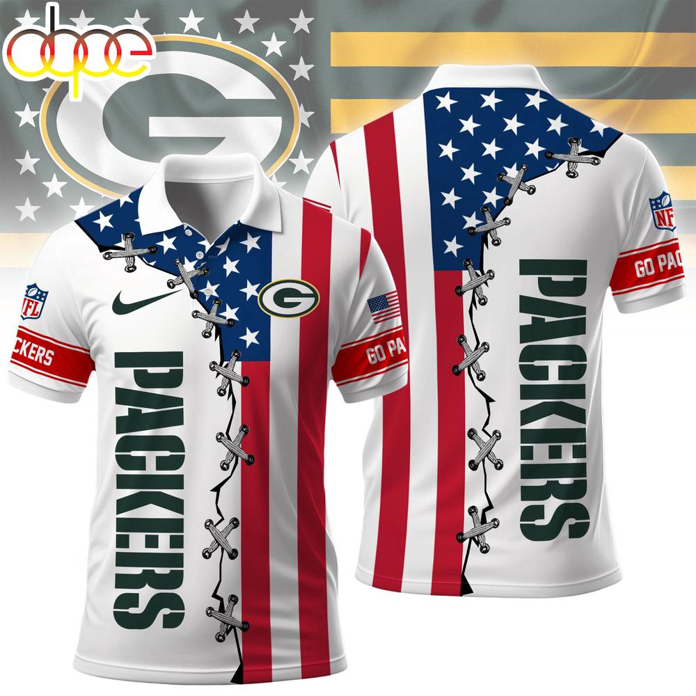 Green Bay Packers NFL Freedom American Polo Shirt For Fans