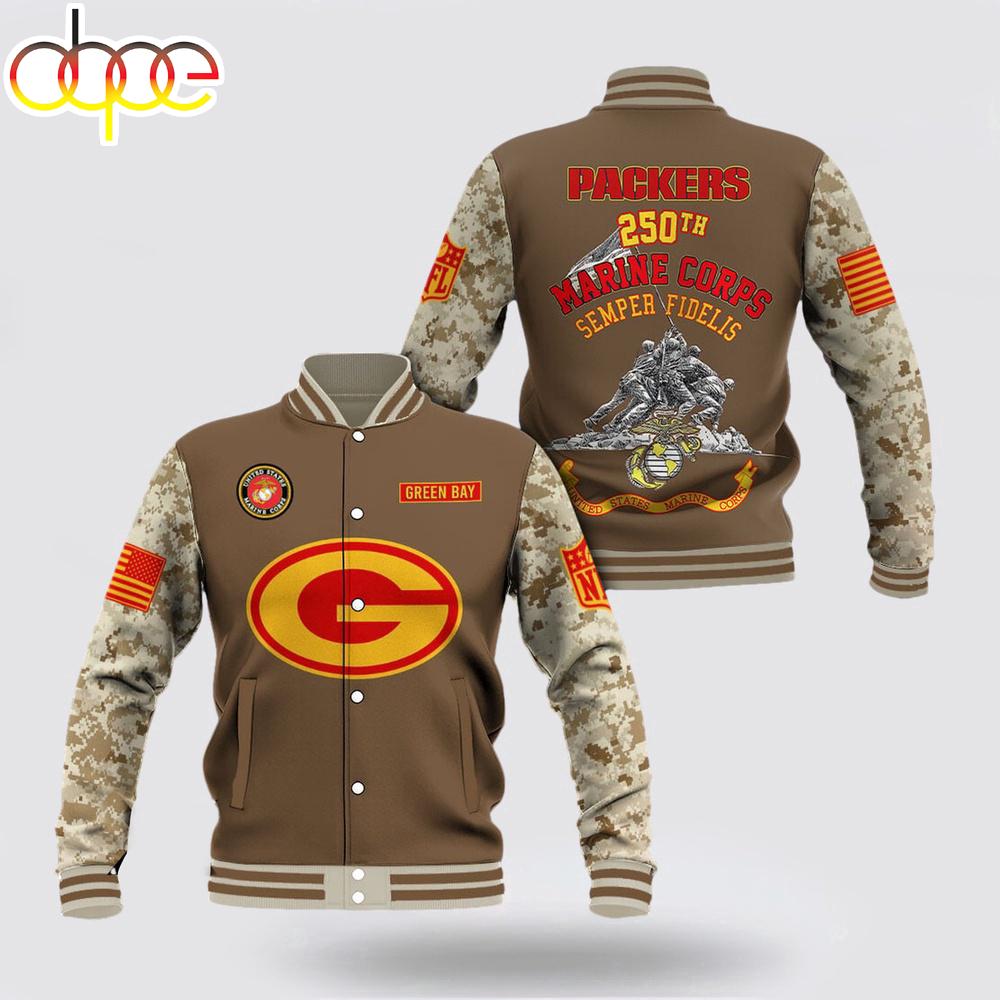 Green Bay Packers x US Marine Corps Baseball Jacket