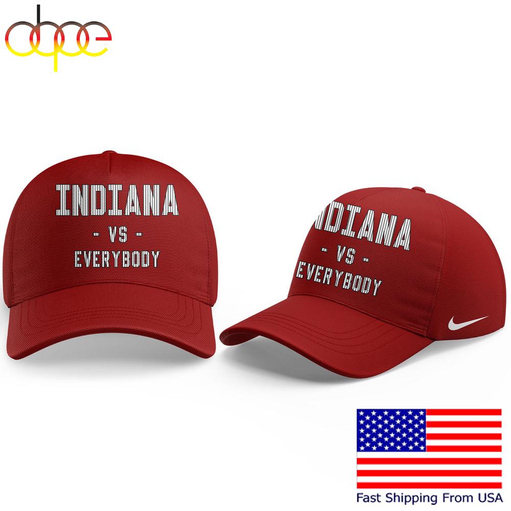 Indiana Hoosiers Basketball Vs Everybody Red Cap