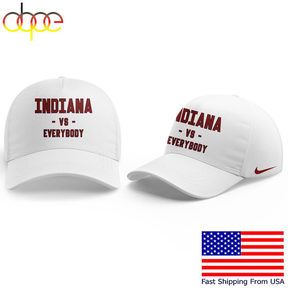 Indiana Hoosiers Basketball Vs Everybody White Cap