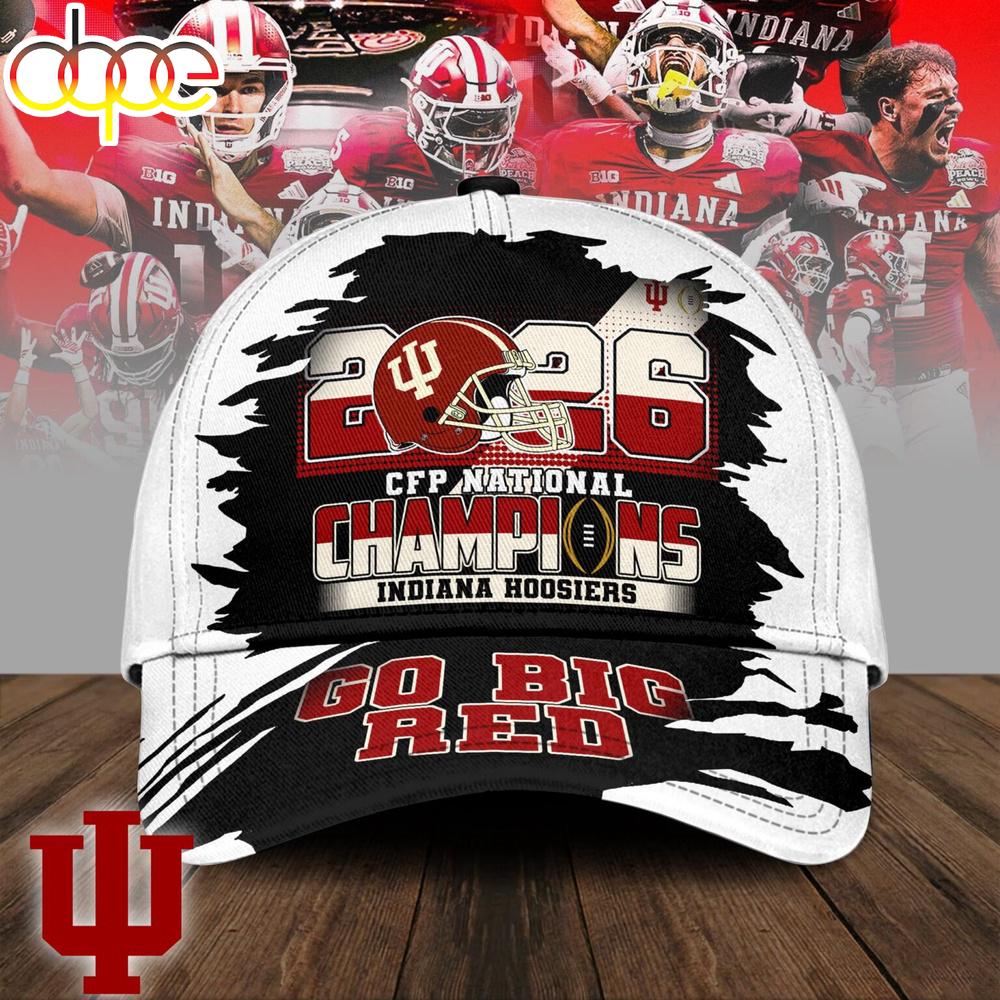 Indiana Hoosiers NCAA 2026 CFP National Champions Baseball Cap