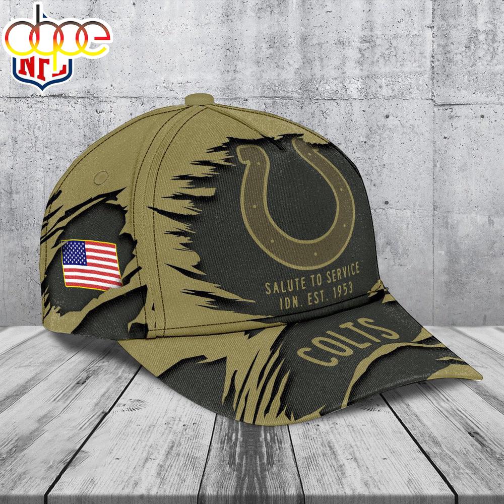 Indianapolis Colts 2025 Salute to Service Classic Baseball Cap