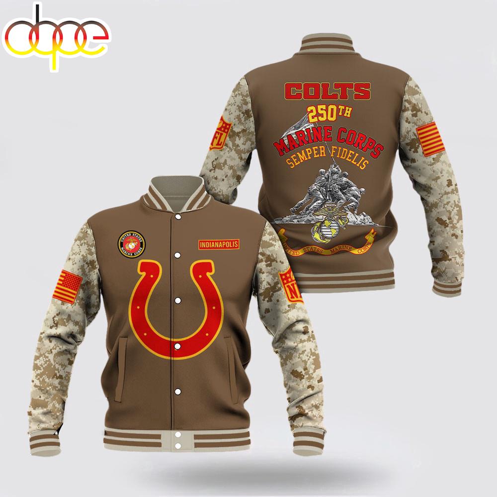 Indianapolis Colts x US Marine Corps Baseball Jacket