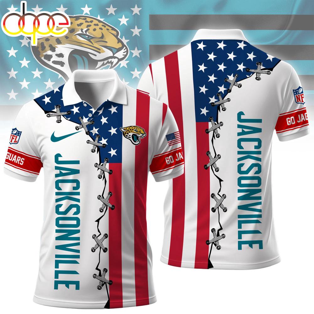 Jacksonville Jaguars NFL Freedom American Polo Shirt For Fans