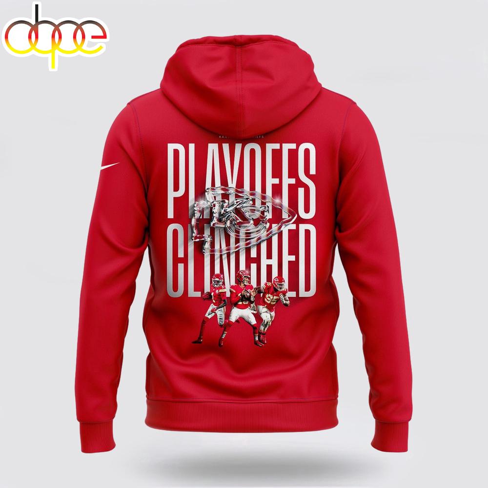 Kansas City Chiefs 2024 Playoffs Clinched 3D Hoodie