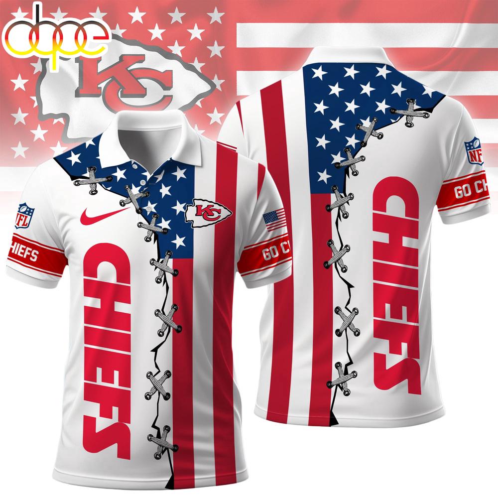 Kansas City Chiefs NFL Freedom American Polo Shirt For Fans