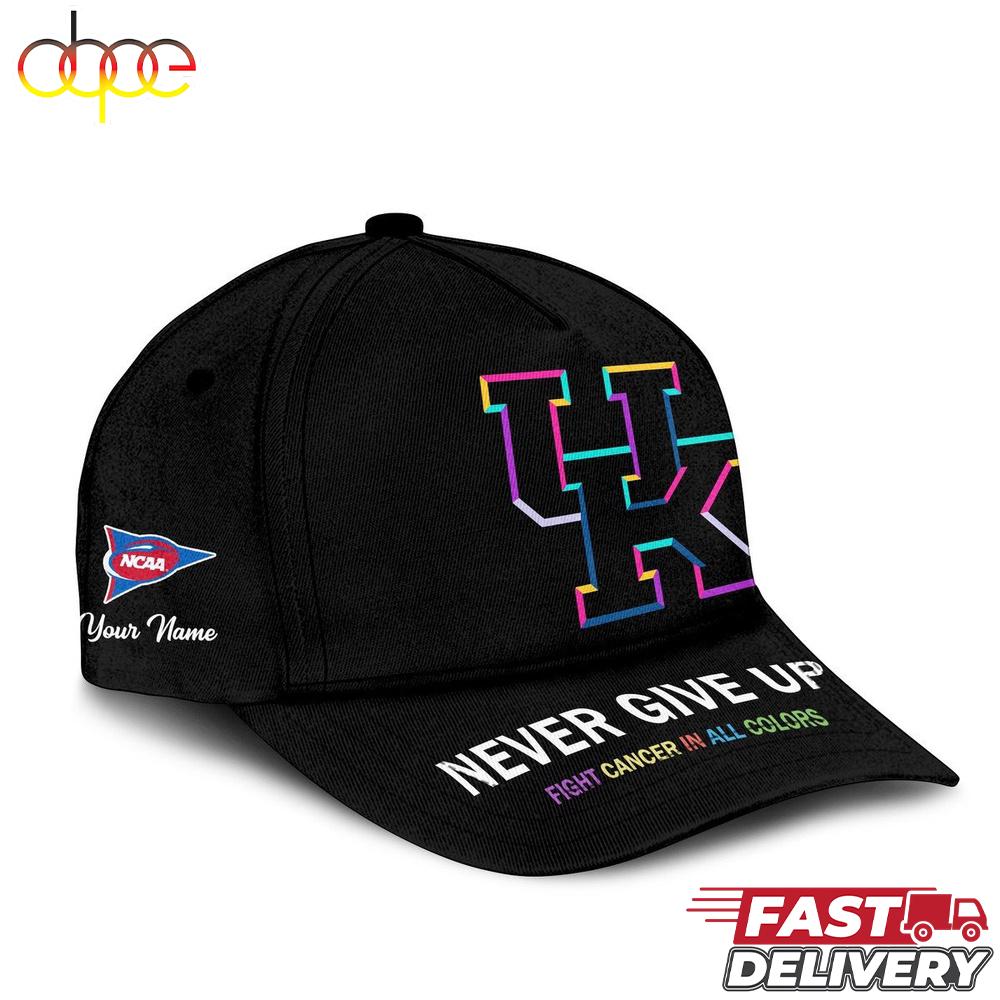 Kentucky Wildcats NCAA Fight Cancer In All Colors Baseball Cap
