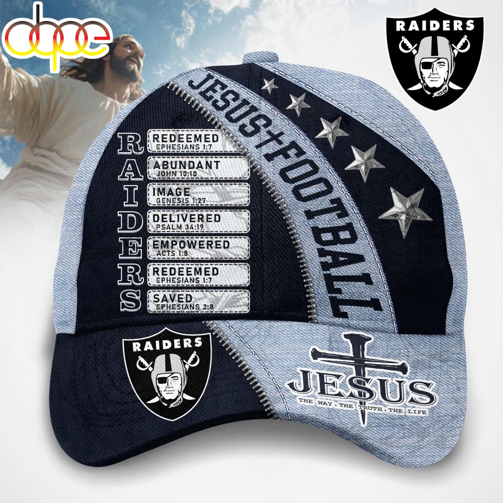 Las Vegas Raiders Jesus The Way The Truth The Life Baseball Cap