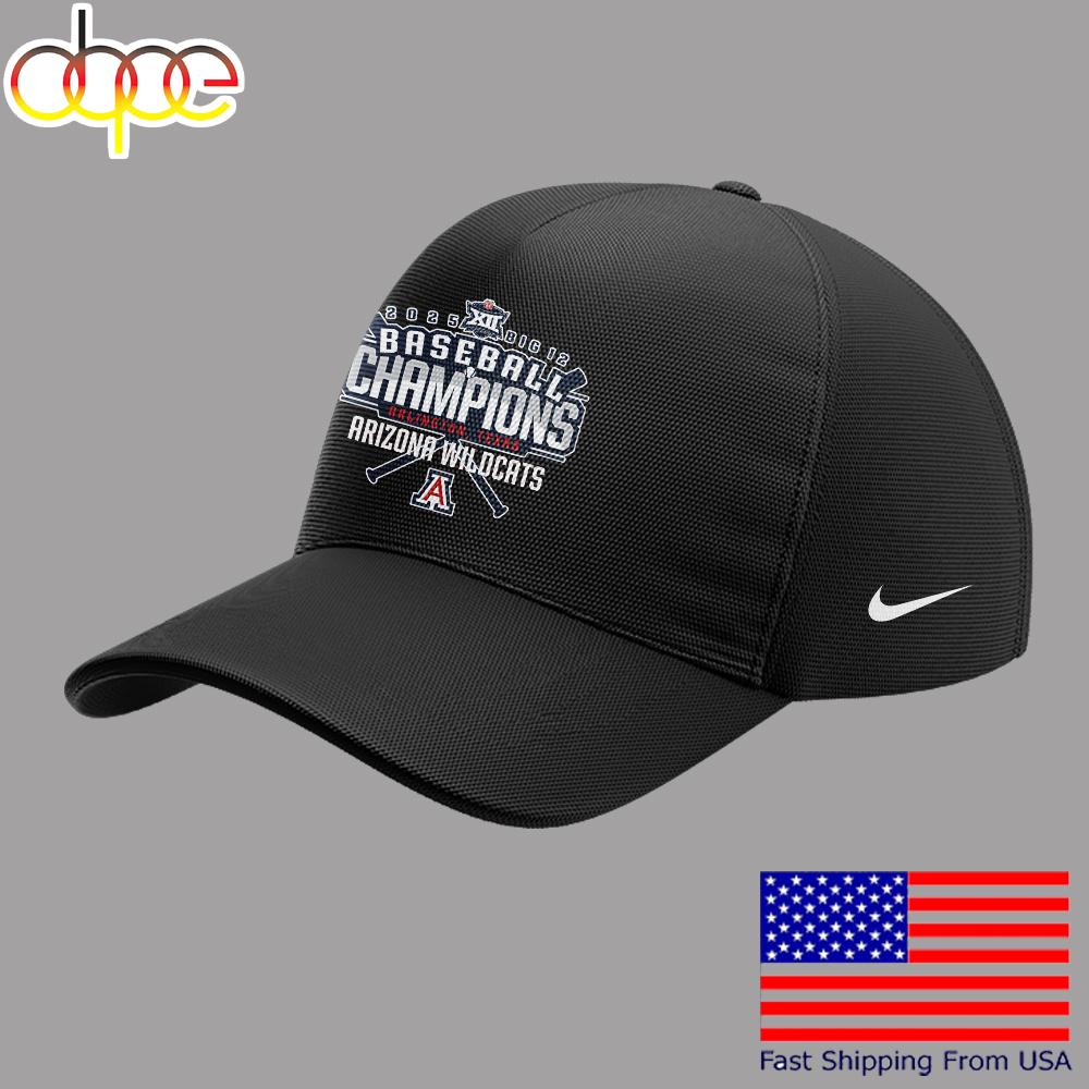 Limited Edition Arizona Baseball Tournament Champions Black Cap  For Fans