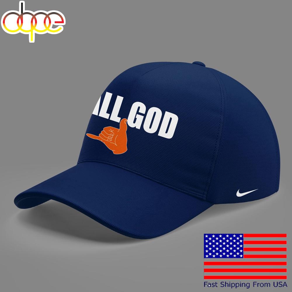 Limited Edition Auburn Tiger Basketball Call God Navy Baseball Cap  For Fans