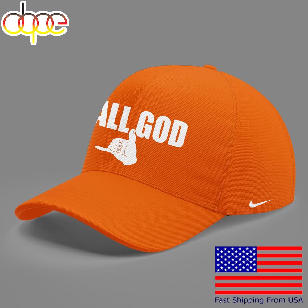 Limited Edition Auburn Tiger Basketball Call God Orange Baseball Cap  For Fans