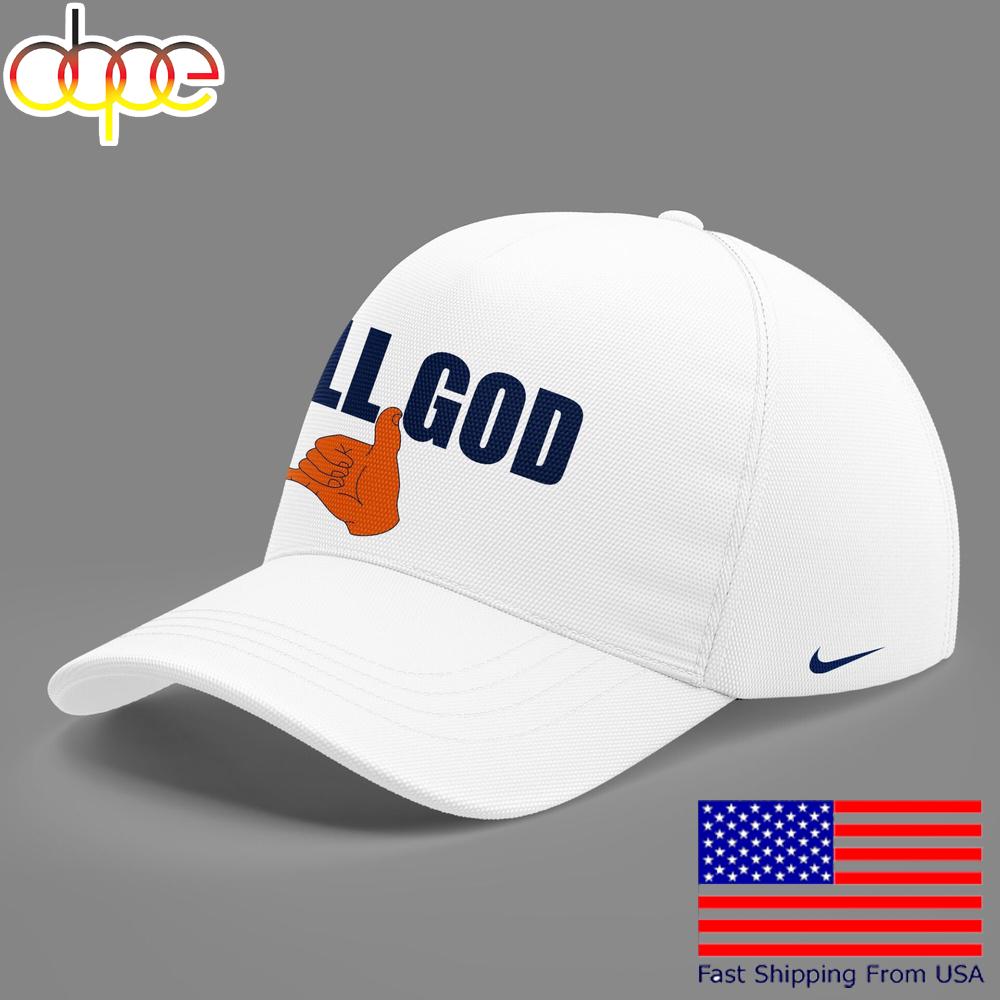 Limited Edition Auburn Tiger Basketball Call God White Baseball Cap  For Fans