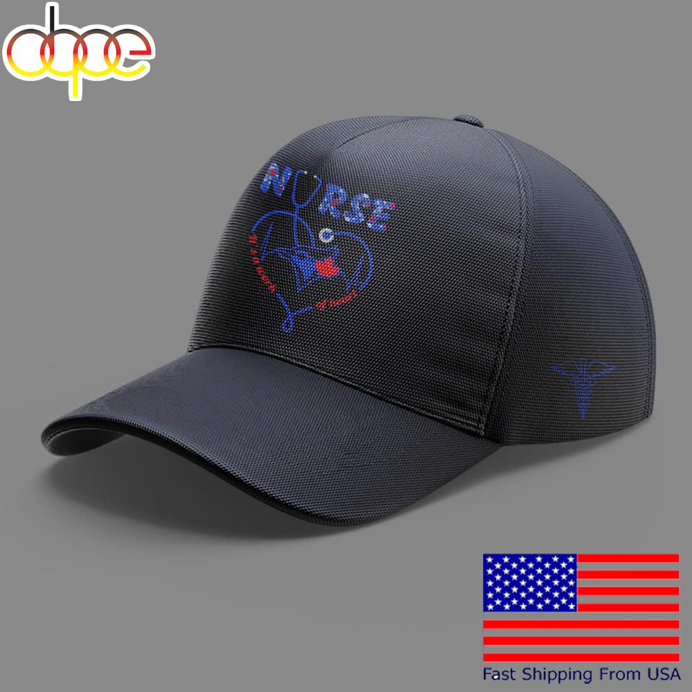 Limited Edition Blue Jays Baseball Nurse It's A World Of Heart Cap