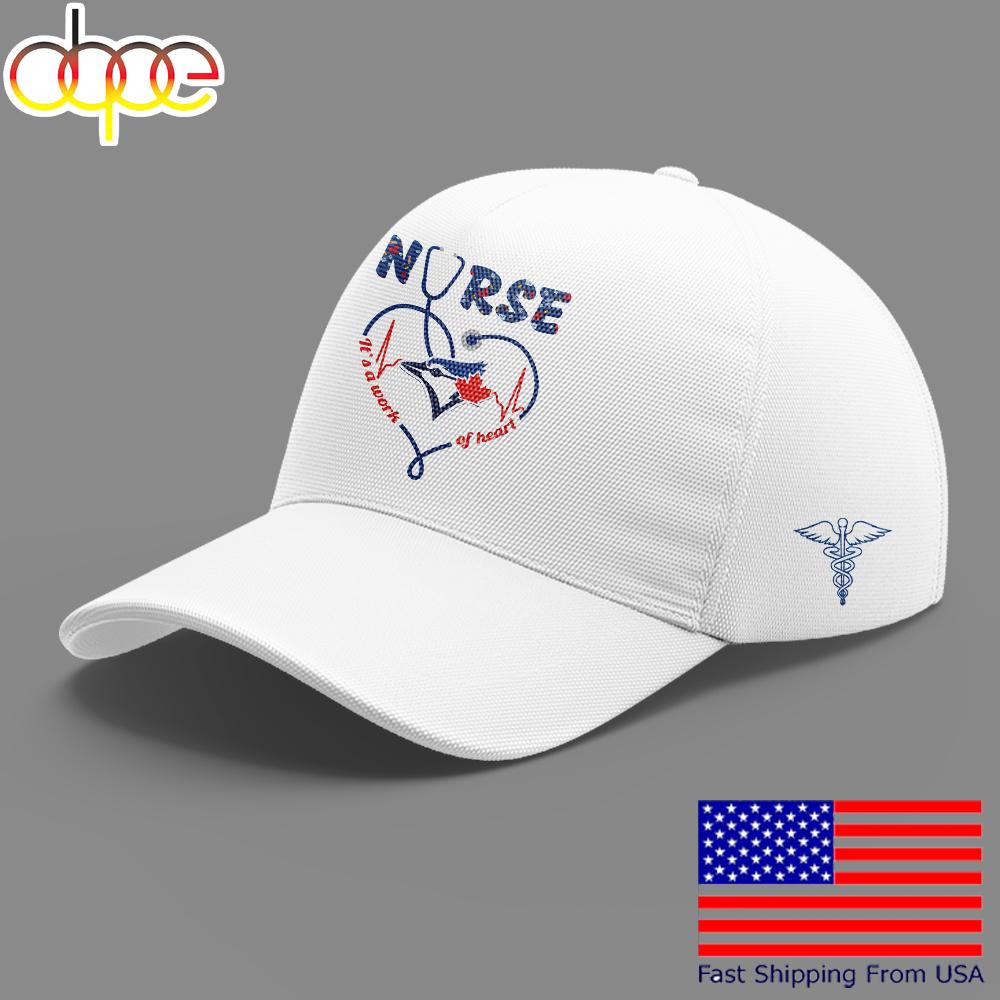 Limited Edition Blue Jays Baseball Nurses Day White Cap