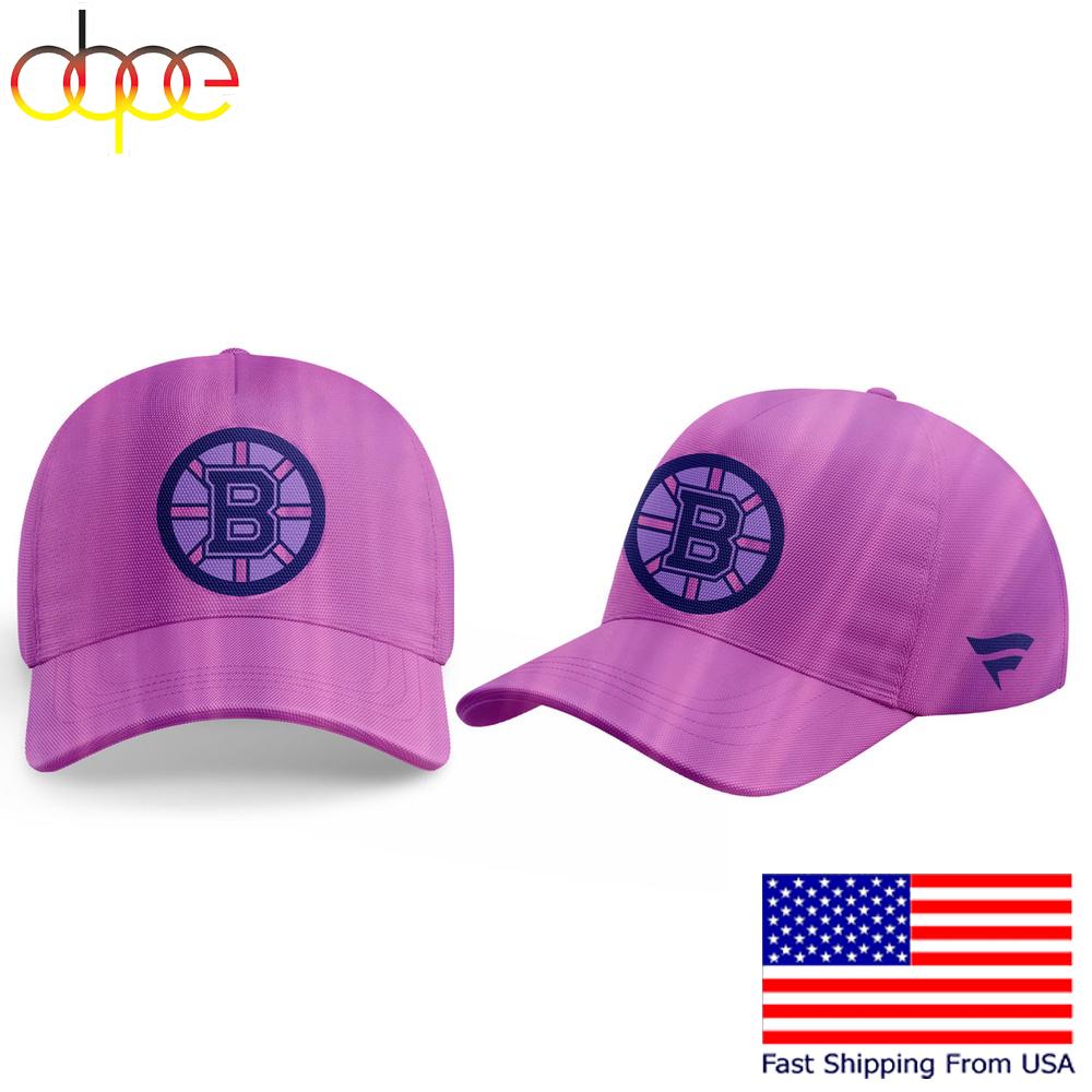 Limited Edition Boston Bruins FIGHTS CANCER Baseball Cap