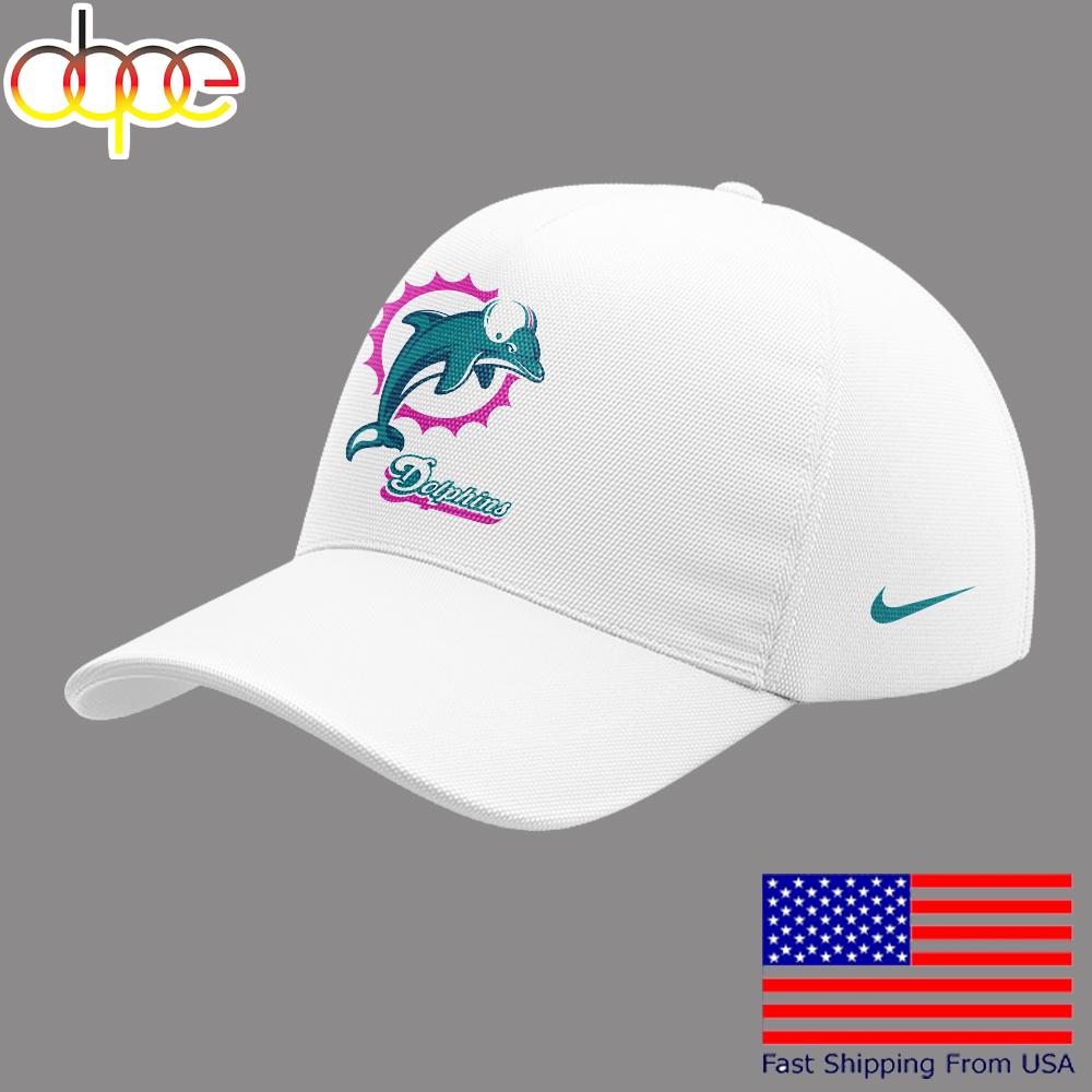 Limited Edition Dolphins Football Vice City White Cap  For Fans