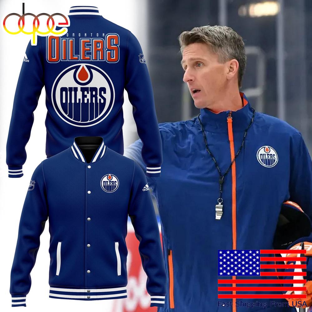 Limited Edition Edmonton Oilers Hockey Baseball Jacket