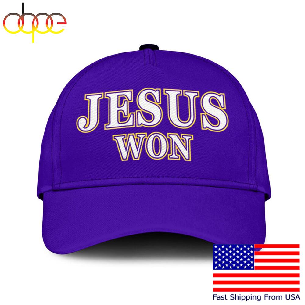 Limited Edition Lsu Tigers Jesus Won Blue Baseball Cap  For Fans