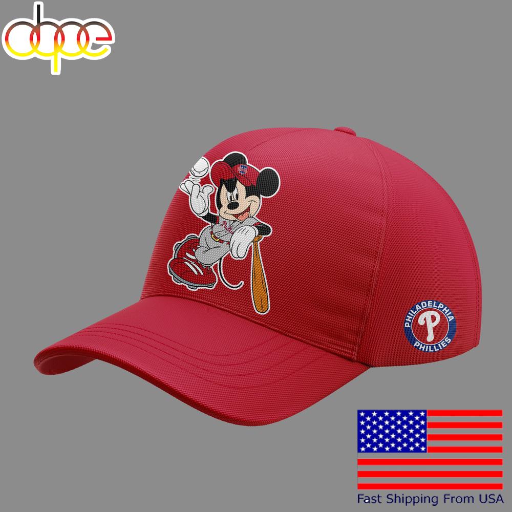 Limited Edition Phillies Baseball Mickey Mouse Night Cap  For Fans
