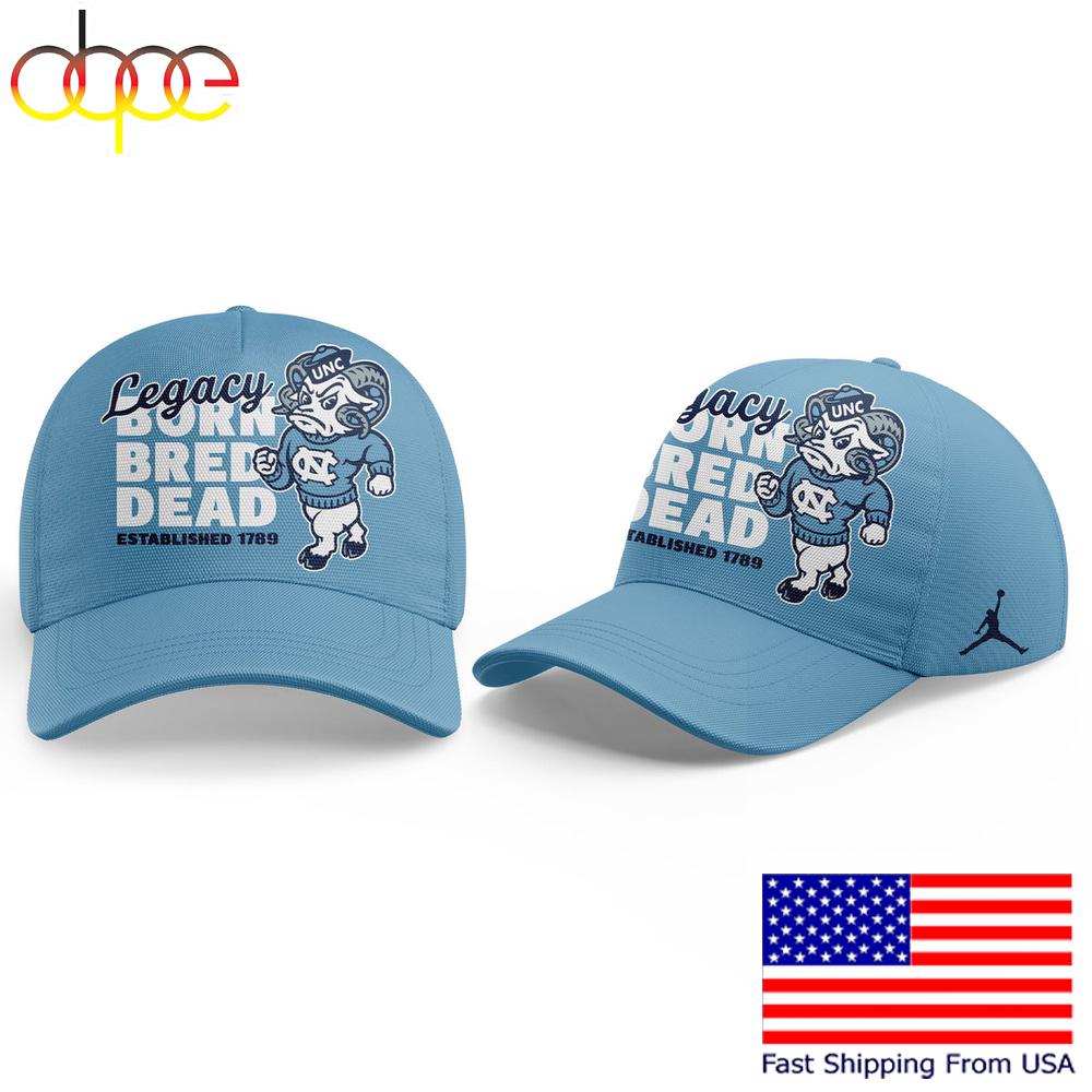 Limited Edition UNC Basketball Legacy Born Bred Dead Established 1789 Cap