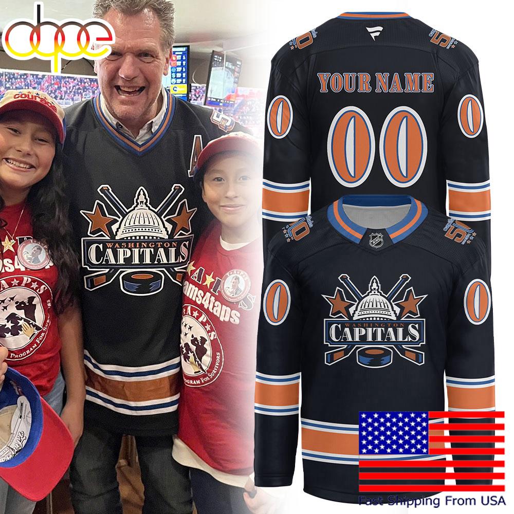 Limited Edition Washington Capitals 50th Anniversary Custom Hockey Jersey