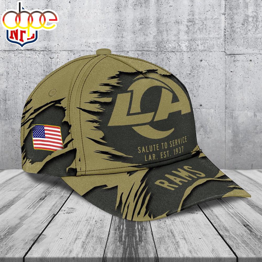 Los Angeles Rams 2025 Salute to Service Classic Baseball Cap