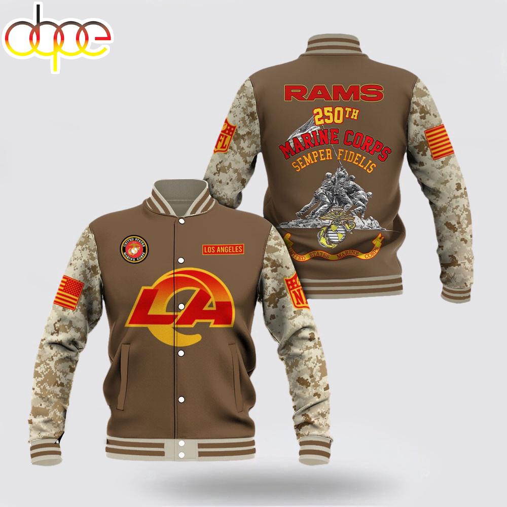 Los Angeles Rams x US Marine Corps Baseball Jacket